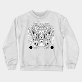 ancient mictlan alien lord ecopop Crewneck Sweatshirt